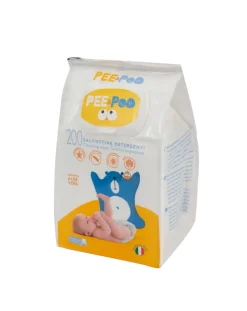 The Pee & The Poo Salviettine E Traversine-- Salviettine Detergenti 200 Pz