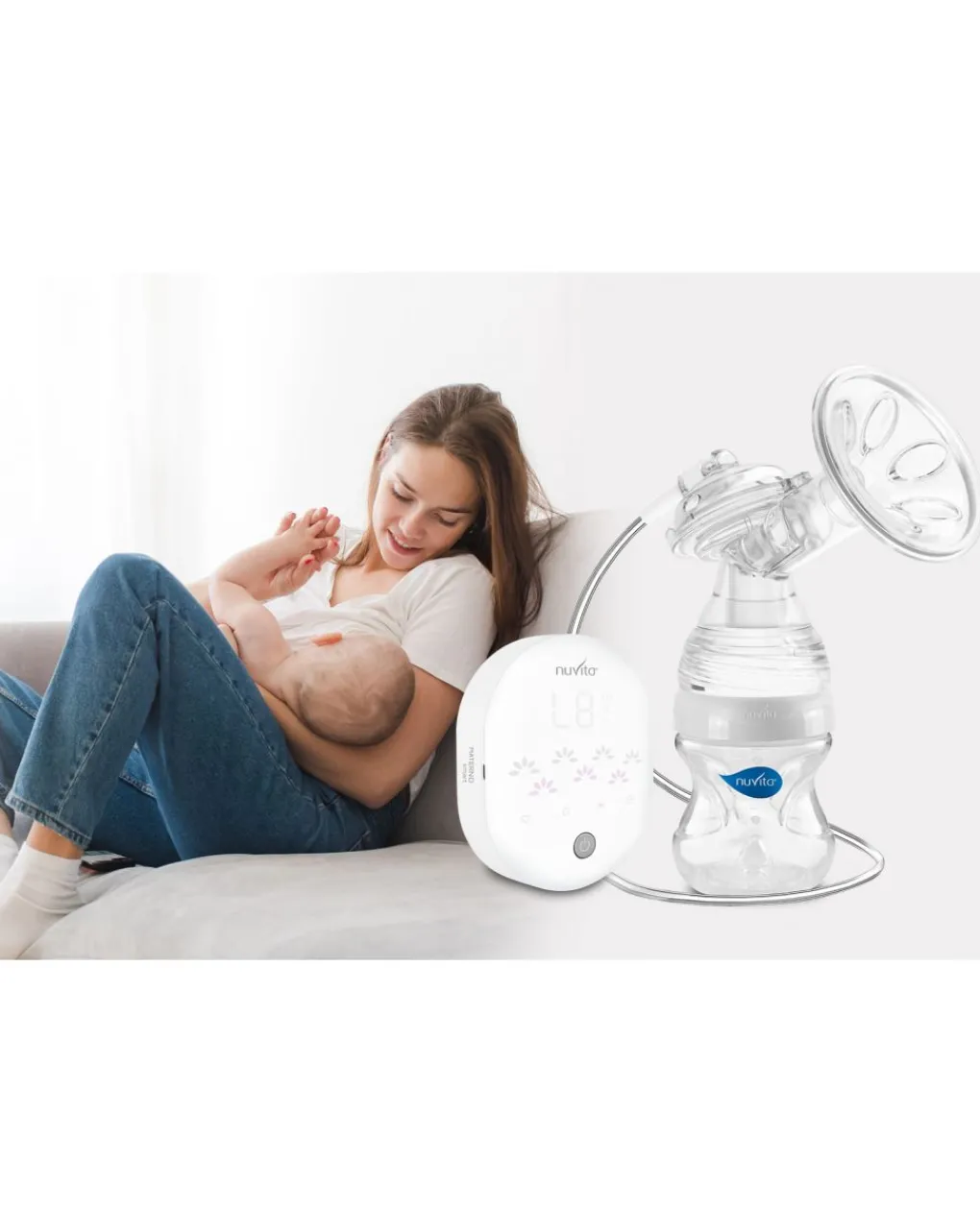 Nuvita Tiralatte-Tiralatte Elettrico A 3 Fasi - Materno Smart 1287M