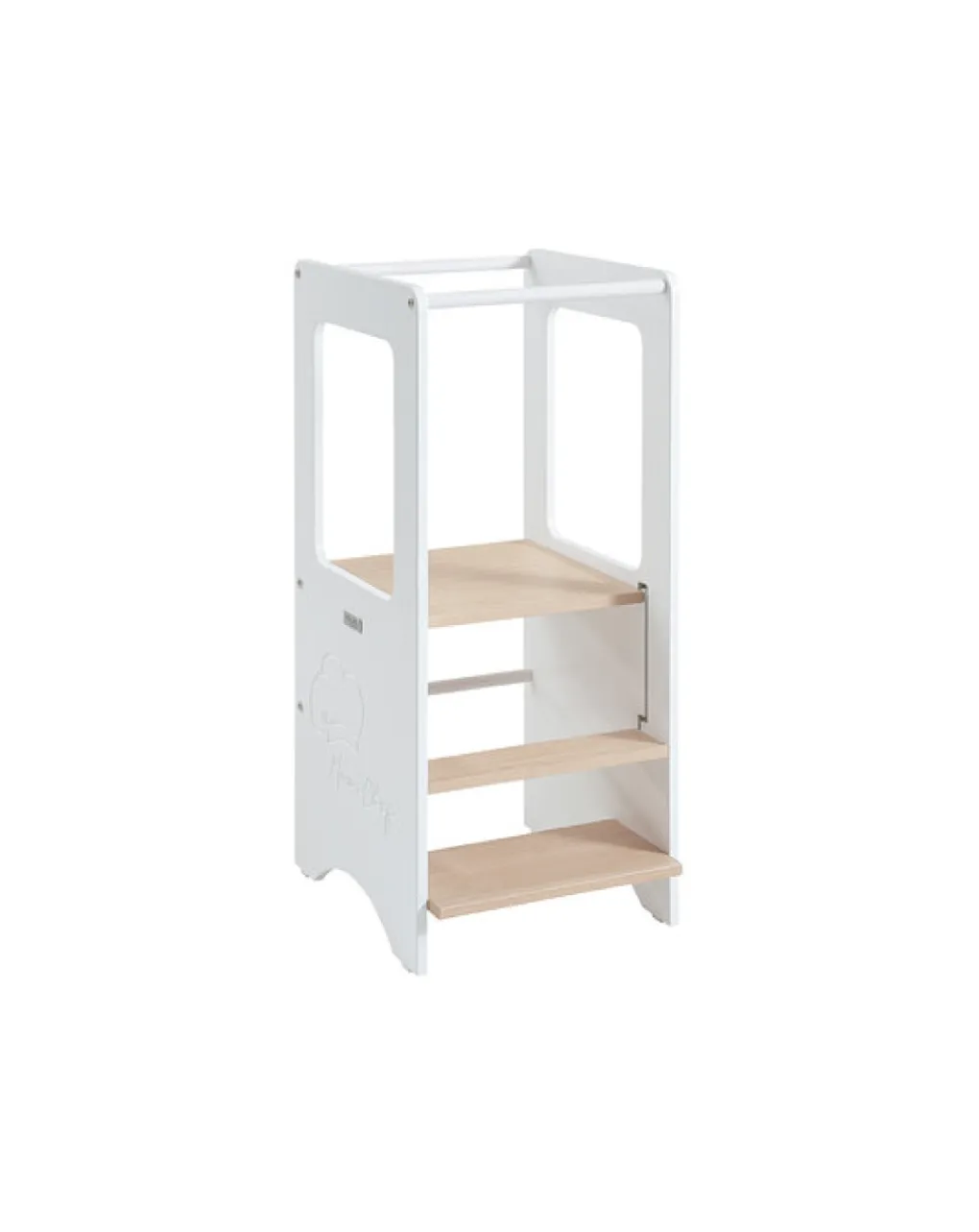 Micuna Armadi-Torretta Montessori Minichef - Colore Naturale/Bianco -