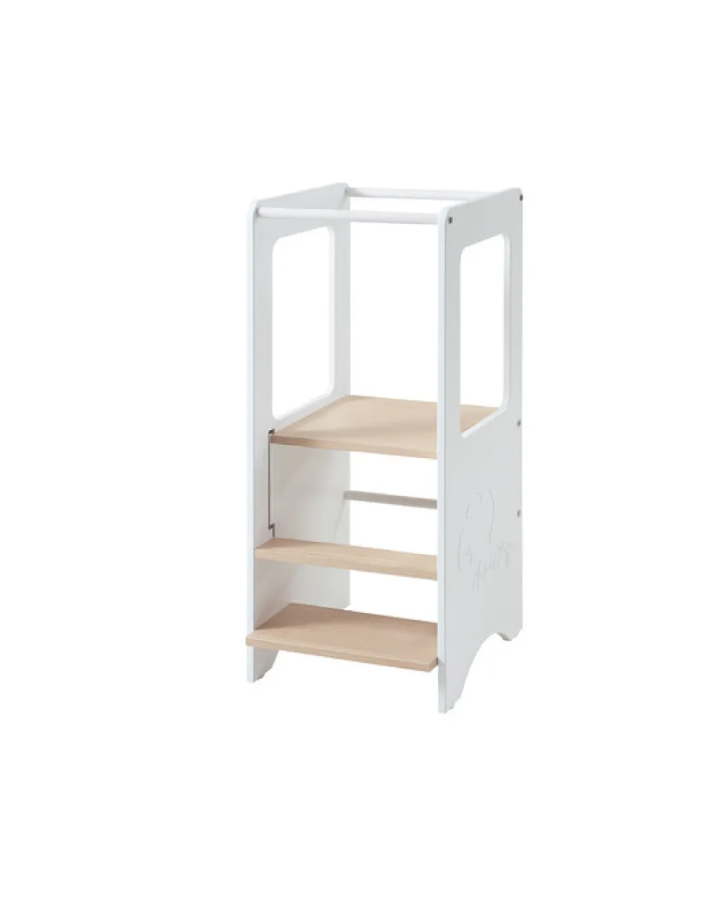 Micuna Armadi-Torretta Montessori Minichef - Colore Naturale/Bianco -