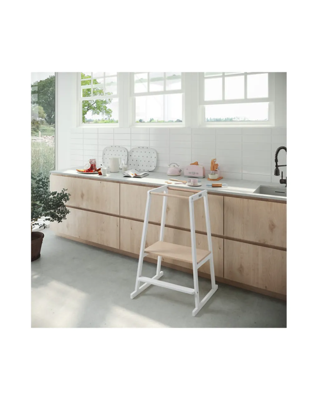 Micuna Armadi-Torretta Montessori Pisa - Colore Naturale/Bianco -