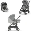 Inglesina Trio E Duo-Trilogy System - Colore Cayman Silver Con Telaio City Ardesia