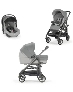 Inglesina Trio E Duo-Trilogy System - Colore Cayman Silver Con Telaio City Ardesia