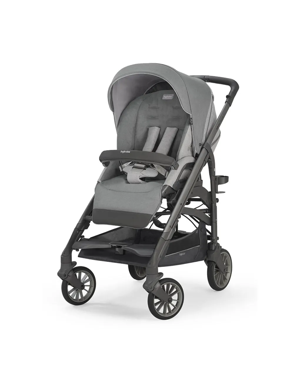 Inglesina Trio E Duo-Trilogy System - Colore Cayman Silver Con Telaio City Ardesia