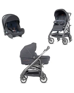 Inglesina Trio E Duo-Trilogy System - Colore Village Denim Con Telaio City Ardesia
