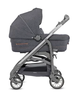 Inglesina Trio E Duo-Trilogy System - Colore Village Denim Con Telaio City Ardesia