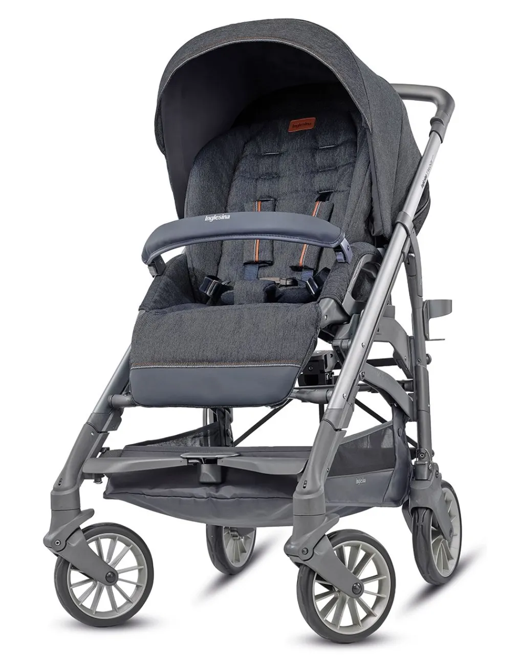 Inglesina Trio E Duo-Trilogy System - Colore Village Denim Con Telaio City Ardesia