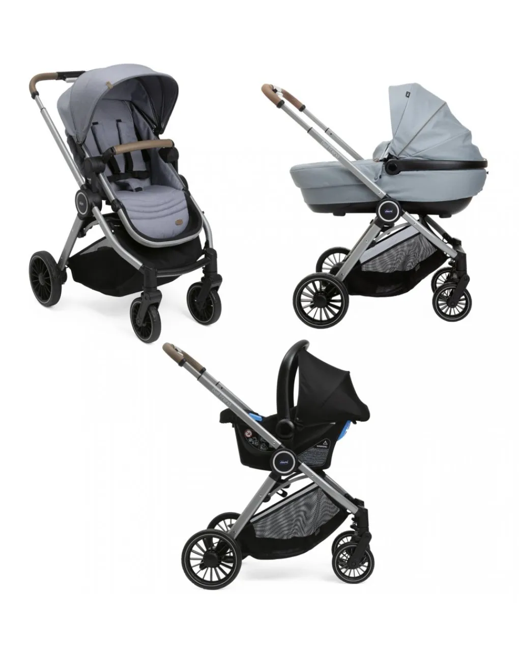 Chicco Trio E Duo-Trio Best Friend Pro Comfort Magnet Grey -