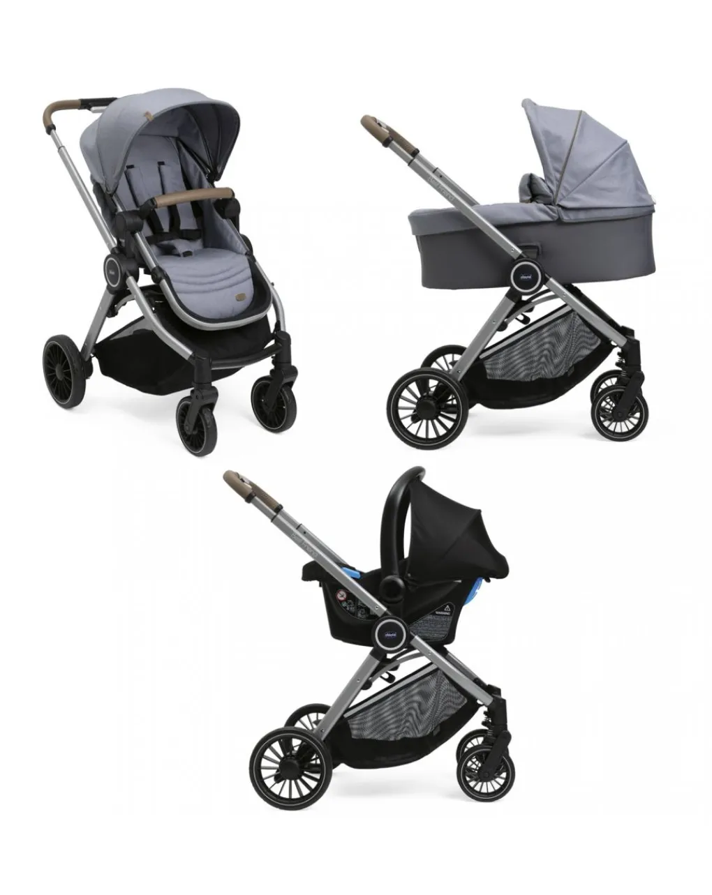 Chicco Trio E Duo-Trio Best Friend Pro Light Magnet Grey -