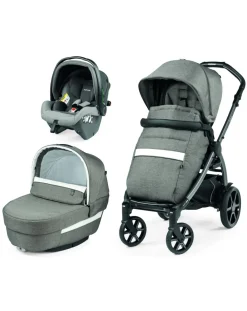 Peg-Perego Trio E Duo-Trio Book Slk City Grey Con Culla Elite - Peg Perego