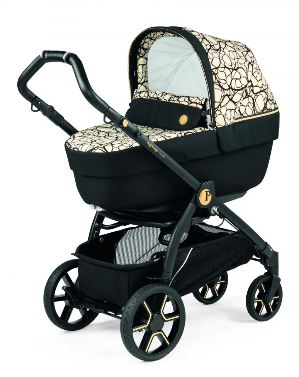 Peg-Perego Trio E Duo-Trio Book Slk Graphic Gold Con Culla Elite - Peg Perego