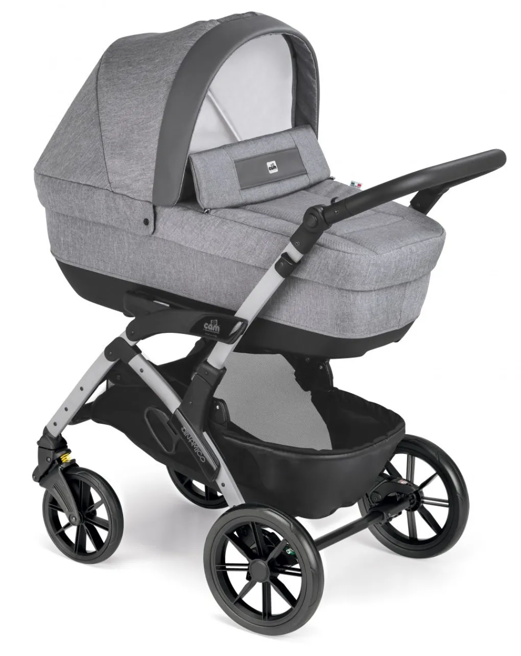 Cam Trio E Duo-Trio Dinamico Smart Melange Grigio Con Ruote Piene -