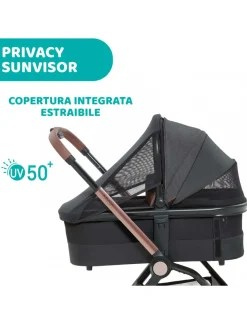 Chicco Trio E Duo-Trio Mysa Standard Black Satin -