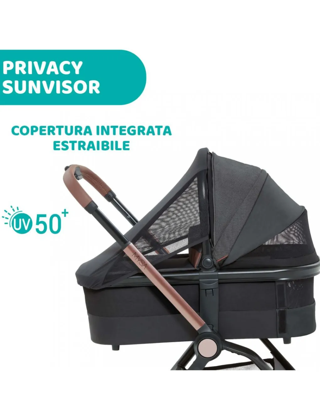 Chicco Trio E Duo-Trio Mysa Standard Black Satin -
