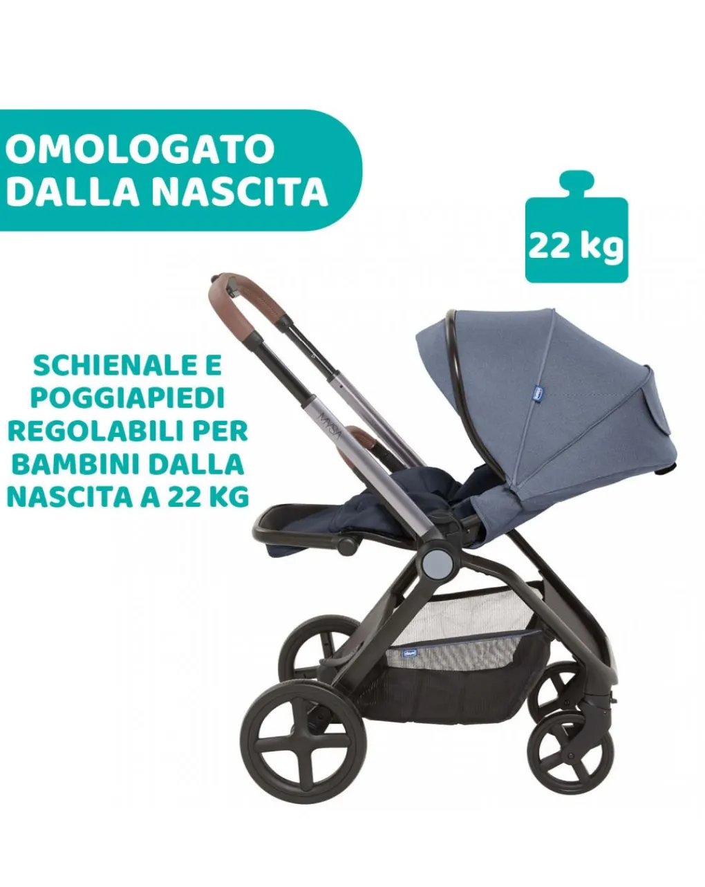 Chicco Trio E Duo-Trio Mysa Standard Royal Blue -