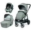 Peg-Perego Trio E Duo-Trio Veloce Slk City Grey Con Culla Grande - Peg Perego