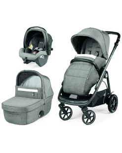 Peg-Perego Trio E Duo-Trio Veloce Slk City Grey Con Culla Grande - Peg Perego