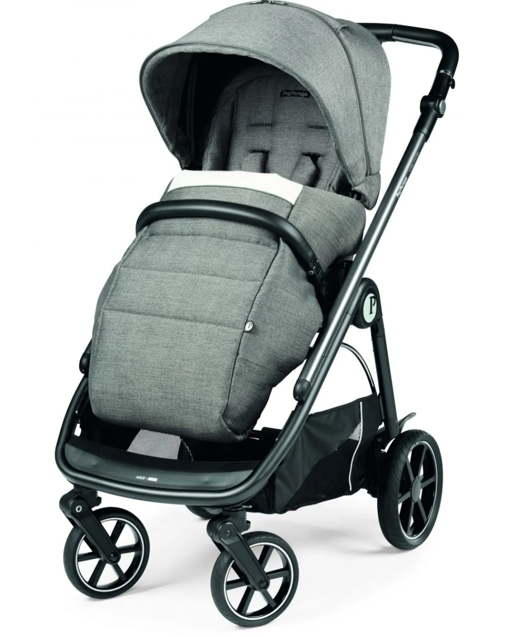 Peg-Perego Trio E Duo-Trio Veloce Slk City Grey Con Culla Grande - Peg Perego