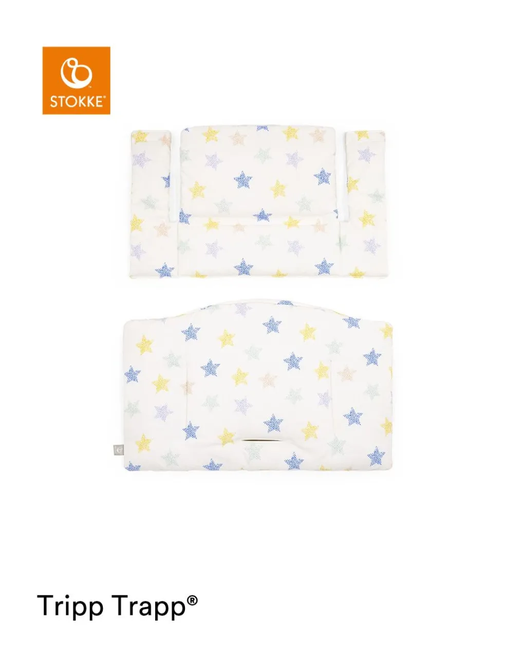 Stokke Accessori Seggioloni-Tripp Trapp? Classic Cushion Stars Multi Ocscuscino Per Seggiolonemorbido E Avvolgente Per Il Tuo Bambino
