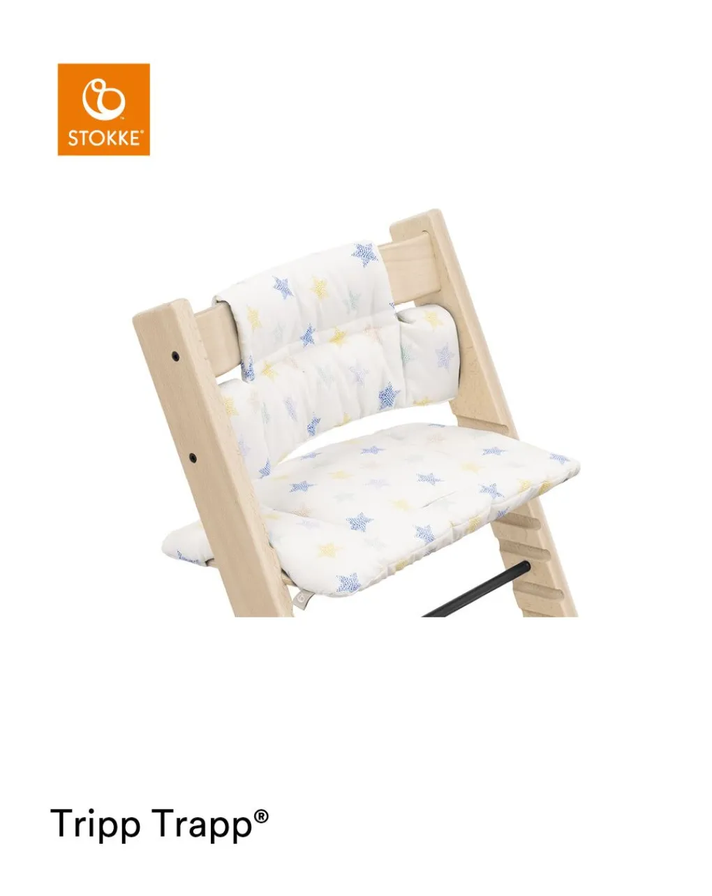 Stokke Accessori Seggioloni-Tripp Trapp? Classic Cushion Stars Multi Ocscuscino Per Seggiolonemorbido E Avvolgente Per Il Tuo Bambino