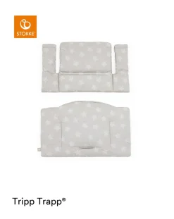 Stokke Accessori Seggioloni-Tripp Trapp? Classic Cushion Stars Silver Ocscuscino Per Seggiolonemorbido E Avvolgente Per Il Tuo Bambino