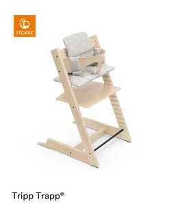 Stokke Accessori Seggioloni-Tripp Trapp? Classic Cushion Stars Silver Ocscuscino Per Seggiolonemorbido E Avvolgente Per Il Tuo Bambino