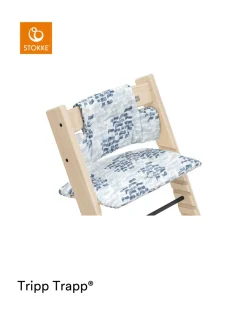 Stokke Accessori Seggioloni-Tripp Trapp? Classic Cushion Waves Blue