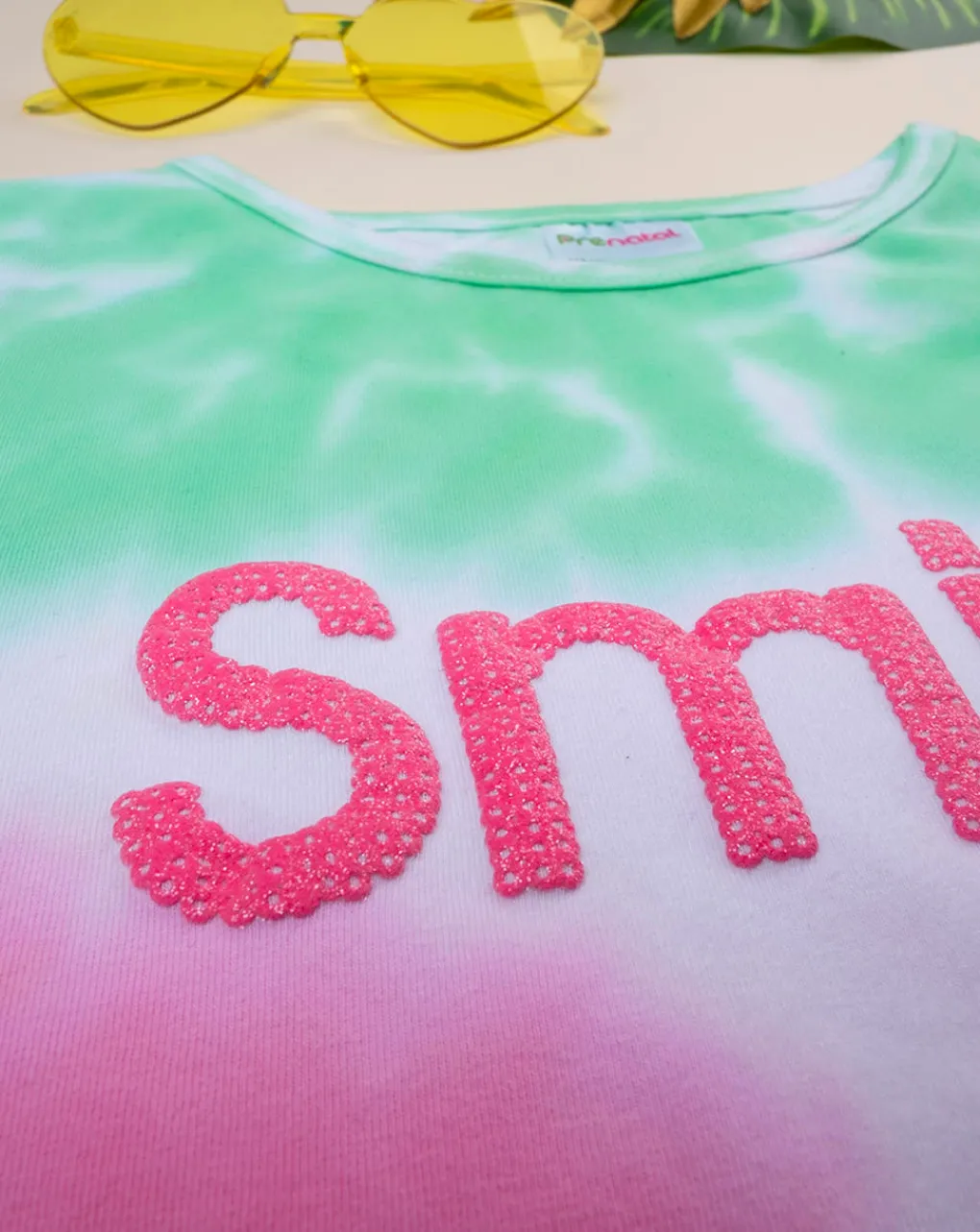 Prenatal Magliette E Camicie-T-Shirt Bambina Tie-Dye "Smile”