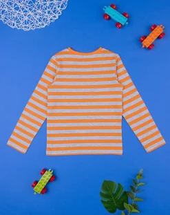 Prenatal Magliette E Camicie-T-Shirt Bambino Maniche Lunghe A Righe Con Stampa