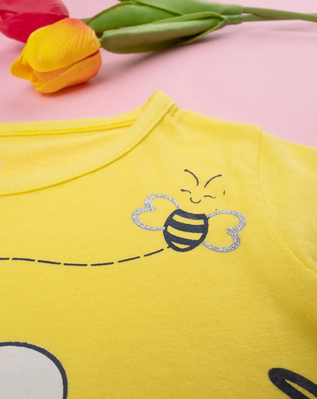 Prenatal Magliette E Camicie-T-Shirt Bimba "Api” Gialla