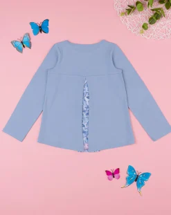 Prenatal Magliette E Camicie-T-Shirt Bimba Azzurra Con Inserto
