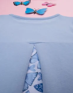Prenatal Magliette E Camicie-T-Shirt Bimba Azzurra Con Inserto