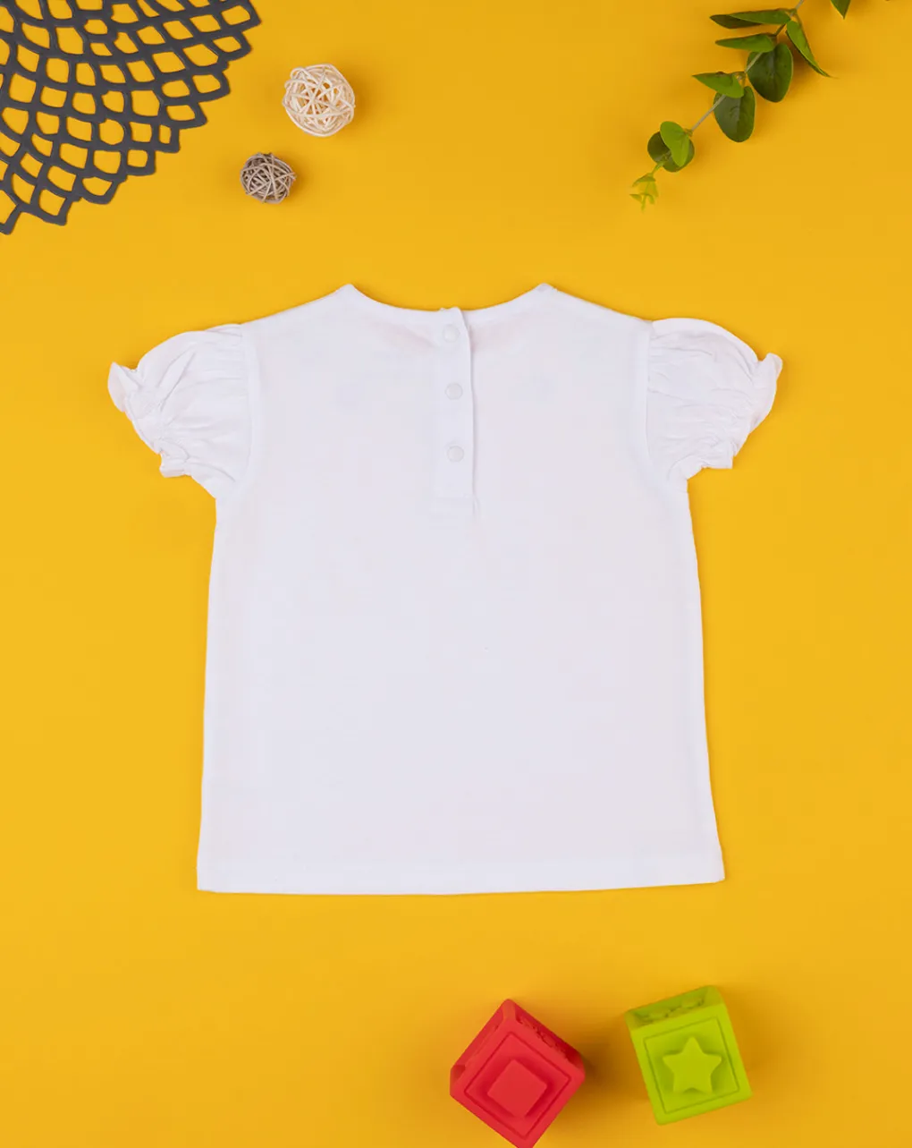 Prenatal Magliette Camicie E Body-T-Shirt Bimba Bianca "Ciliegie”