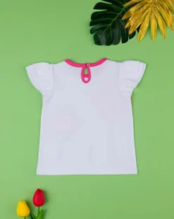Prenatal Magliette Camicie E Body-T-Shirt Bimba Bianca/Rosa