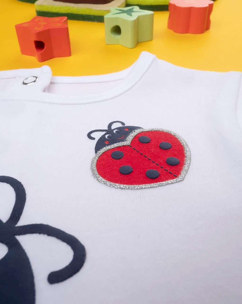 Prenatal Magliette Camicie E Body-T-Shirt Bimba Coccinella Rossa/Blu