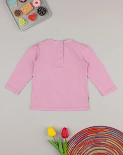 Prenatal Magliette Camicie E Body-T-Shirt Bimba "Fiori” Rosa