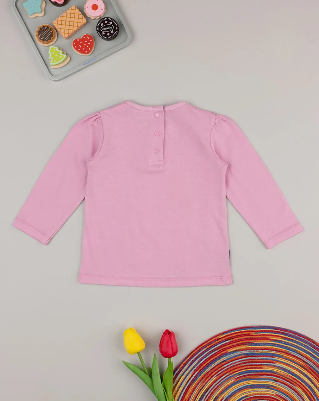 Prenatal Magliette Camicie E Body-T-Shirt Bimba "Fiori” Rosa