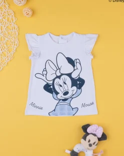 Prenatal Magliette Camicie E Body-T-Shirt Bimba "Minnie” Bianca
