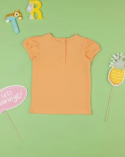 Prenatal Magliette Camicie E Body-T-Shirt Bimba Orange Organic Cotton
