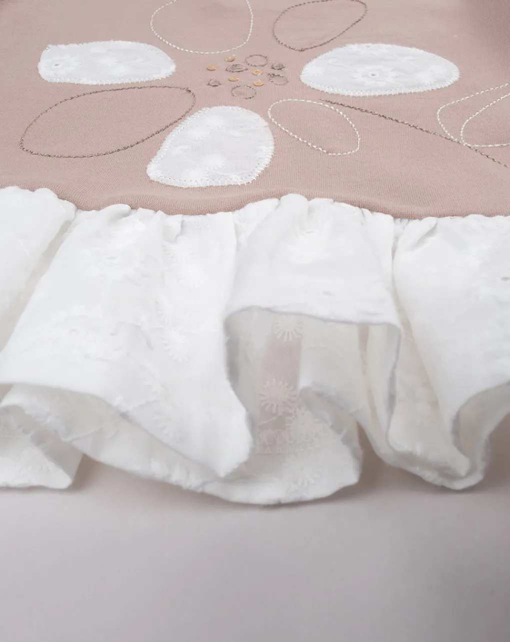 Prenatal Magliette Camicie E Body-T-Shirt Bimba Panna/Marrone Organic Cotton