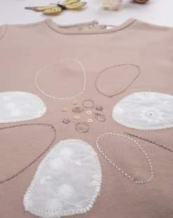 Prenatal Magliette Camicie E Body-T-Shirt Bimba Panna/Marrone Organic Cotton