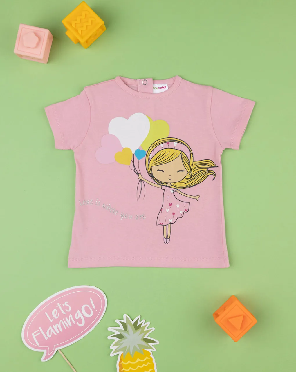 Prenatal Magliette Camicie E Body-T-Shirt Bimba Rosa