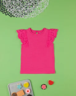 Prenatal Magliette Camicie E Body-T-Shirt Bimba Sangallo Rosa