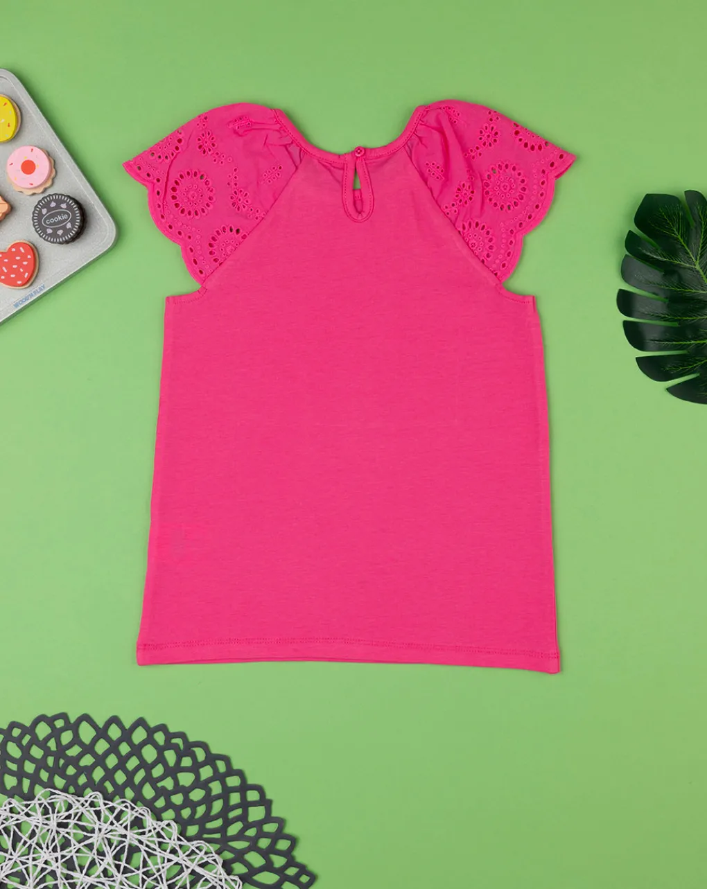 Prenatal Magliette E Camicie-T-Shirt Bimba Sangallo Rosa