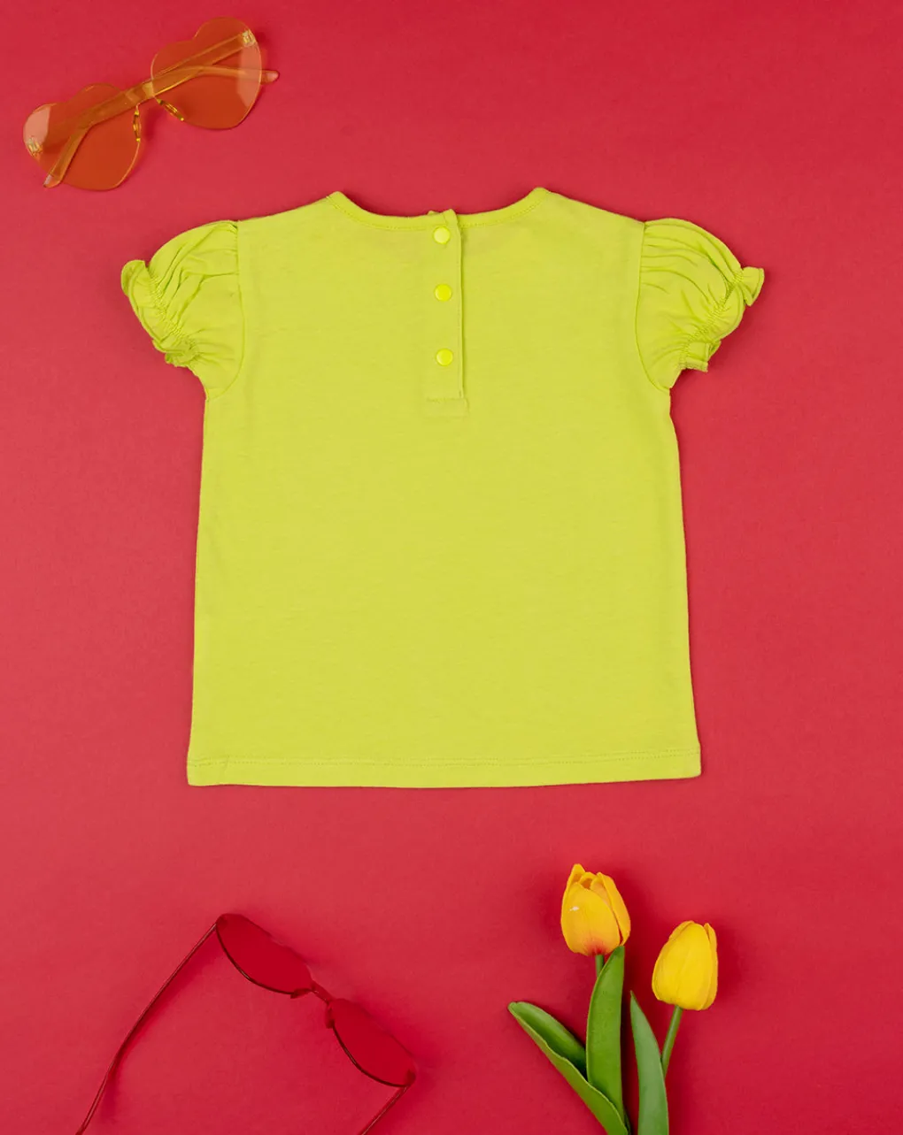 Prenatal Magliette Camicie E Body-T-Shirt Bimba Total Giallo