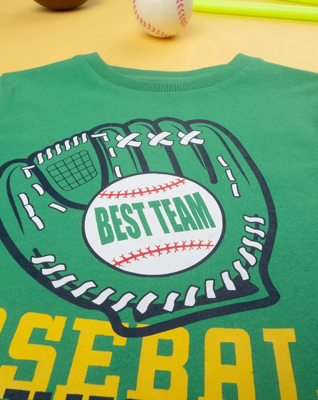 Prenatal Magliette E Camicie-T-Shirt Bimbo "Baseball” Verde
