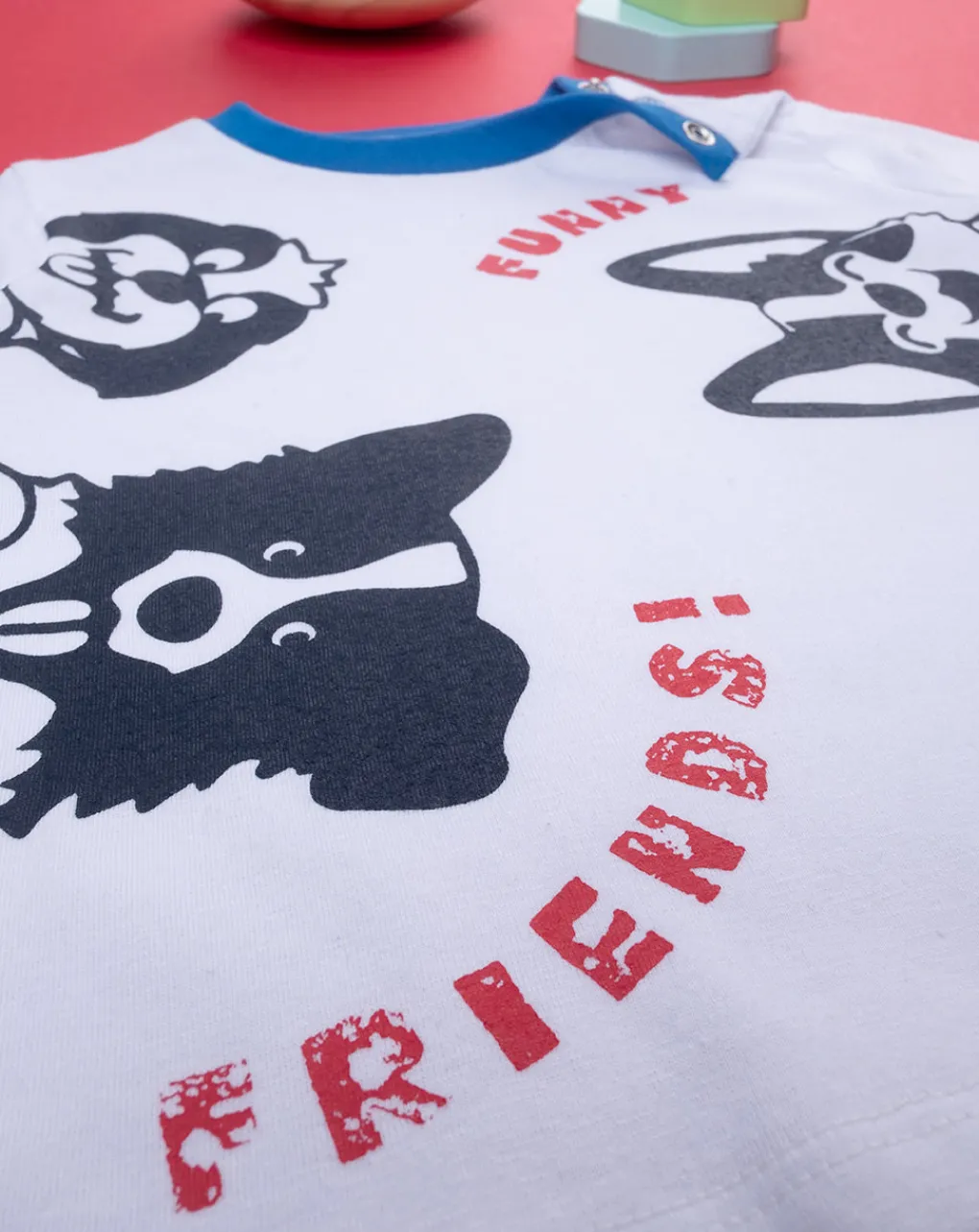 Prenatal Magliette Camicie E Body-T-Shirt Bimbo Bianca "Funny Friends”