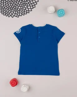 Prenatal Magliette Camicie E Body-T-Shirt Bimbo Blu "Capitan America”