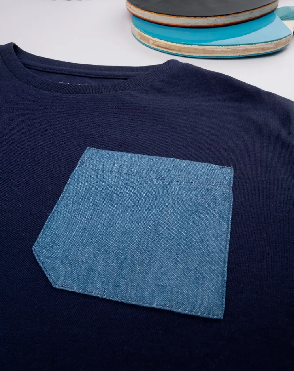 Prenatal Magliette E Camicie-T-Shirt Bimbo Blu Fake Taschino