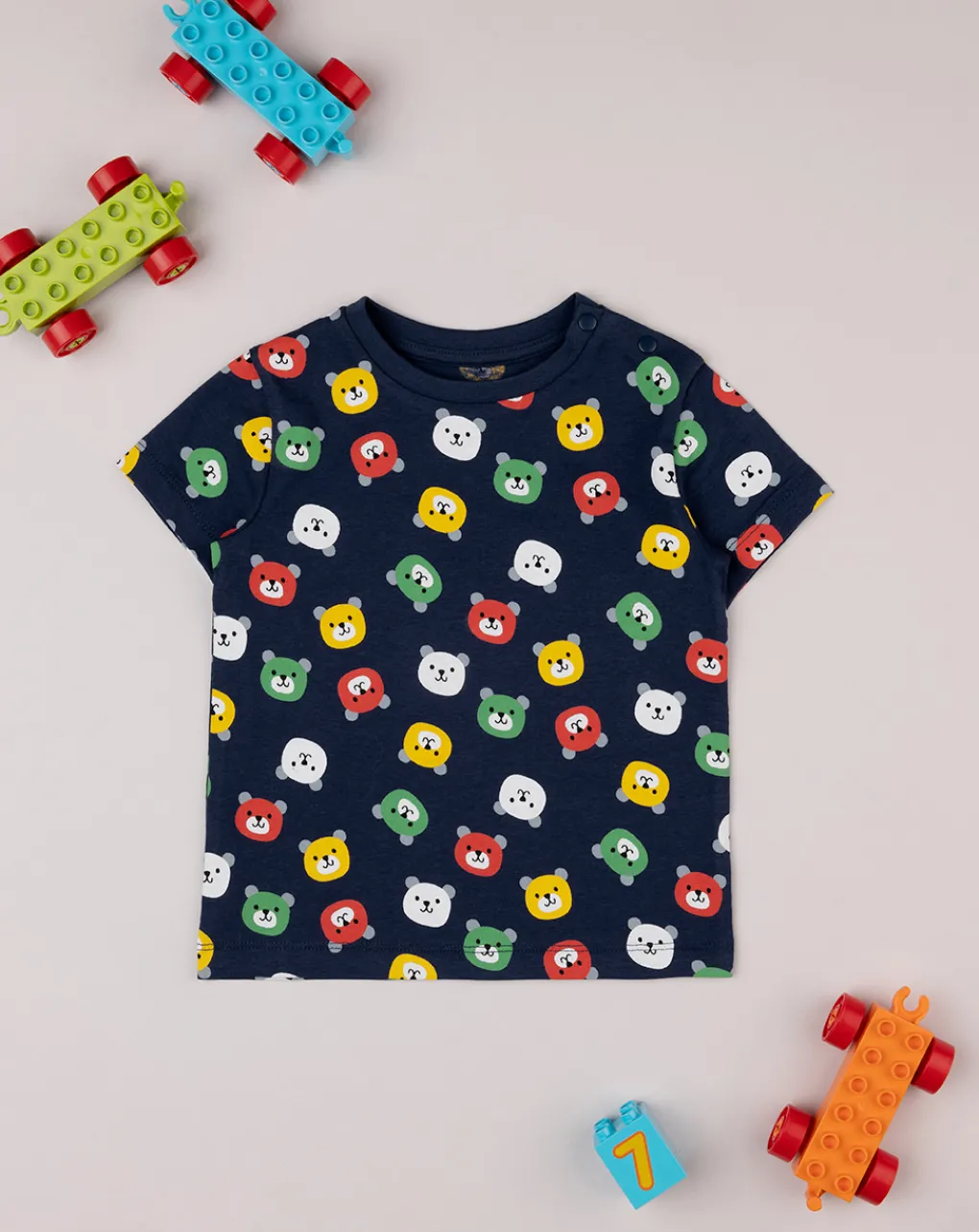 Prenatal Magliette Camicie E Body-T-Shirt Bimbo Blu "Teddy Colorati”